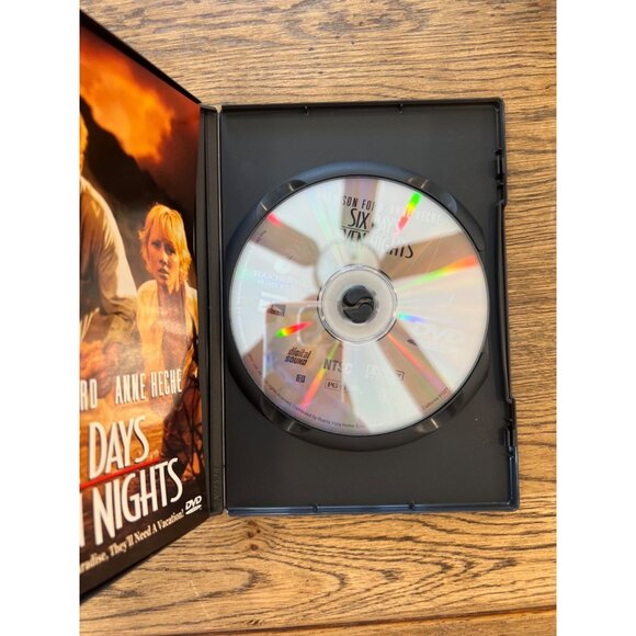Six Days Seven Nights DVD 1998 Widescreen Harrison Ford Anne Heche Pre-Owned - Picture 3 of 4